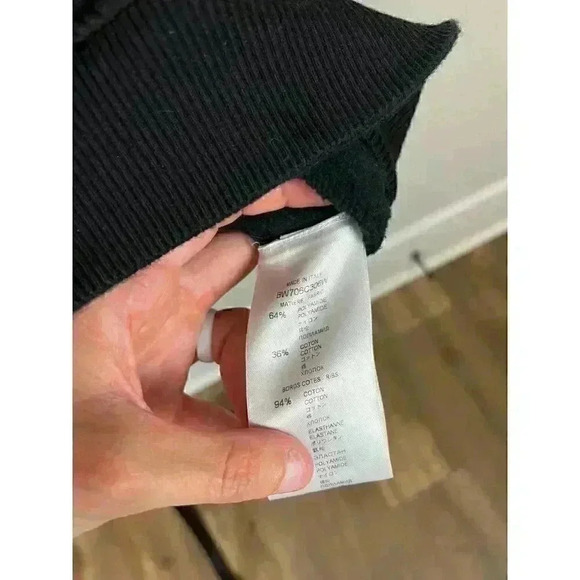 Givenchy Paris Sweatshirt Cape Oversized Black Embroidered Signature Women's S - Picture 6 of 14